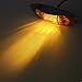 Partsam 4x Amber 3 LED Trailer Truck Boat Side Marker Light Lamp 12V Waterproof