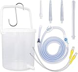 TopQuaFocus 2L Plastic Enema Bucket Kit for Colon