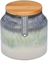 Cooksmart Ceramic Canister Set - Tea, Sugar, Coffee Kitchen Storage Jars view 2