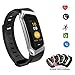Smart Watch Color Touchscreen 2018 Newest Special Edition Bluetooth Sport Band with Heart Rate & Blood Pressure & GPS Sleep Monitor Fitness Activity Tracker, Android iOS(Black&Silver)