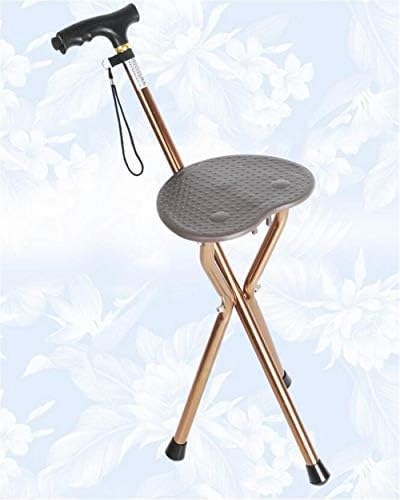 Zwj 松葉杖 調節可能な歩行松葉杖調節可能な折りたたみledライト76とシート