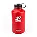 45 Degree Latitude Beer Growler, Enjoy Your Favorite Craft Beer Or IPA from The Comfort of Your Own Home, Stainless Steel Growler 64 oz - Red