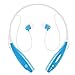 Sport Wireless Bluetooth Headphones, Upgrade Sweatproof Neckband Stereo Earphones Earbuds-Blue