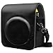 Fintie Protective Case for Fujifilm Instax Mini 70 - Premium Vegan Leather Bag Cover for Fujifilm Instax Mini 70 Instant Film Camera with Removable Adjustable Strap, Vintage Black
