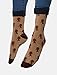 Out of Print Unisex Sherlock Holmes Socks Large Brown