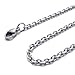 Jonline24h Mens Arrowhead Arrow Stainless Steel Pendant Necklace, Silver, 18-26 inch Chain (24 Inches)