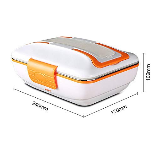 Electric Heating Lunch Box,12V 45W 820ml Portable Lunch Food Heater Container Warmer Bento Boxes with Cigarette Lighter Adapter