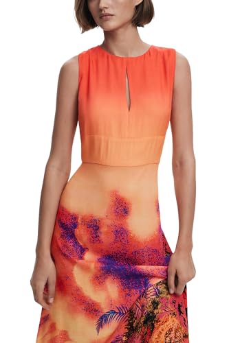 Desigual Vest_Tropical_Lacroix Casual Dress, Rojo, L Women's