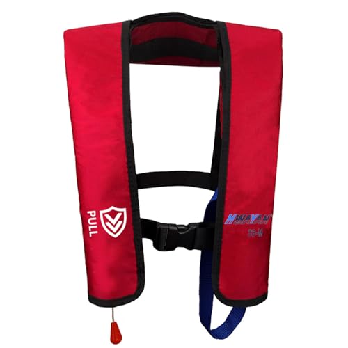 VOGUCCLO | Manual Inflatable Life Jacket for Adults| Supports up to 330 lbs | Inflatable PFD Jackets for Adults|Kayak Life Vest | PFD Low Profile for Fishing Sailing | Jet Skiing