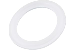MECCANIXITY Silicone Rubber Gasket Industrial Flange O-Ring 2.5inch OD White Pack of 5