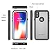 iPhone X/iPhone Xs Waterproof Case, OTBBA Full Sealed IP68 Certified Snowproof Dustproof Shockproof Heavy Duty Protection Underwater Case for iPhone X/iPhone Xs (Black-Translucent)