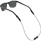 Cablz Zipz Adjustable Eyewear Retainer | Adjustable, Lightweight, Low Profile, Off-The-Neck Eyewear Retainer Strap | Black