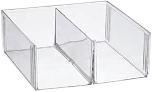 OC ORDEN EN CASA Y MUCHO MAS Cubo metacrilato Dos Compartimentos, 30 * 30 * 11cm