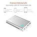 Jackery Giant+ Premium 12000 mAh Dual USB Portable Battery Charger & External Battery Pack with Panasonic Battery Cells and Aluminum Shell for iPhone, iPad, Galaxy, and Android Smart Devices (Sliver)