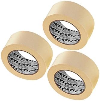 ELATAPES Masking Tape for Carpenters and Painters (3-Inch, 72 mm X 20 m) - 2 Rolls