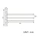 KES Bathroom Swing Arm Towel Bars 3-Arm Wall Mount Swing Out Towel Shelf, Polished SUS304 Stainless Steel, A2102S3