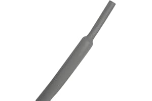Kable Kontrol Heat Shrink Tubing - 3/8” Inch - 10' Ft Long, Gray Polyolefin - 2:1 Industrial Shrink Tube & Cable Sleeve for Electrical Wire Insulation - Rated for 600 V