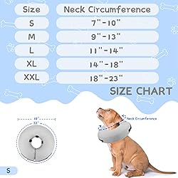 Supet Inflatable Dog Cone Collar Alternative After