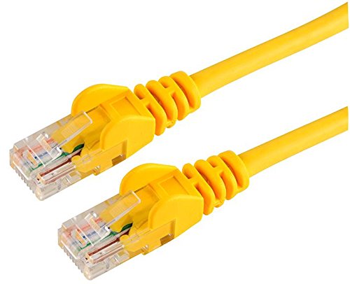 Pro Signal 2m Yellow Cat5e Snagless Ethernet Patch Lead – RJ45 to RJ45 UTP Cable – PSG04426 — image 1