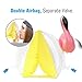 HeySplash Swim Arm Bands for Kids, Inflatable Armbands for Kids (Aged 3-6), Arm Floatie Sleeves Floater Tube Water Wings Kids Floatie Swimming Armlets floatie for toddlers, Up to 55lbs,Flamingo Yellow