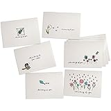 Spring and Summer Thinking of You Collection Pack Set - 24 Note Cards with Envelopes