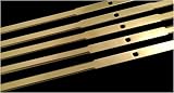 The Clean Cut Bowl Leaf Trimmer 16" M-6000S series 10 Pieces TITANIUM COATED Replacement Razor Stainless Cutting Blade