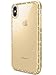 DAUPIN Compatible for iPhone Xs Max Phone Case Colorful Luxury Sparkle Glitter Bling Cover Slim Thin Clear Cases for Women Girls for iPhone Xs Max 6.5 Inch 2018 (Gold)