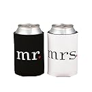 Tytroy Mr. and Mrs. Can Cooler Foam Holder Wedding Gift Set Party Accesories