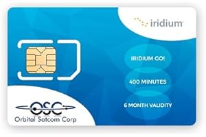 Iridium GO! Prepaid SIM with 400 Data Minutes from Orbital Satcom