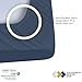 California Design Den Queen Fitted Sheet Only Deep Pocket - Natural 100% Cotton, 400 Thread Count Sateen, Fitted Sheet Queen with No-Pop Off Elastic, Soft and Durable - Indigo Navy Blue