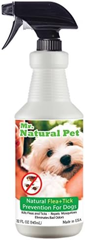 Mr Natural Pet - Natural Flea and Tick Prevention For Dogs and Home Spray, 32 oz