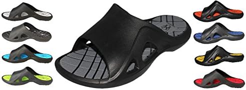 Greg Michaels Mens Flip Flops Slide Slippers - Sport Comfortable for Home Beach Walking Light Weight