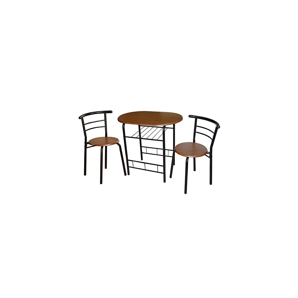 Target Marketing Systems 3Piece Bistro Dining Set, Espresso LAVORIST