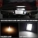 RUXIFEY LED License Plate Light Lamp Compatible with 2015 to 2018 Ford F150, 2017 2018 F150 Raptor, 6000K White, Pack of 2