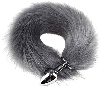 Advlt Lovely Tai+l But-t Metal P+Lug Long Ana-lee to*y Cosplay Shop,Vibra*tors Women USB Rechargeable Ear Toys