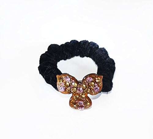Twinkle Hair Accessories - Crystal Scrunchies- Three Leaves X 1 (Gold)