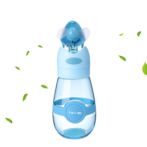Kids Water Bottle Sport Water Bottle with Cooling Fan Outdoor Water Bottle with Handle for Kids Best Use for Outdoor Activities, School, Gym - Thumbnail 7