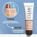 COVERGIRL Clean Makeup Foundation Creamy Natural 120, 1 oz Water-Based view 10