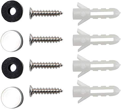 RedDreamer 14-Inch Black Wine Glass Rack, Under Cabinet Wine Glass Holder Stainless Steel Stemware Rack - Hanging Stemware Holder for Cabinet Kitchen Bar, Set of 4