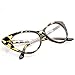 zeroUV - Super Cat Eye Glasses Vintage Inspired Mod Fashion Clear Lens Eyewear (Yellow Tortoise)