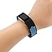 ANCwear Bands for Fitbit Charge 2, Soft Comfortable Charge 2 Replacement Band for Fitbit Charge 2 Sport Accessory Fitness Wristband Small Large (Black/Blue, Large)