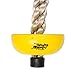 Swinging Monkey Products Climbing Rope with Platforms, Yellow - Playground Accessories, 6.5 Foot Rope Supports Over 300lbs