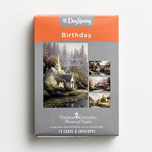 DaySpring Birthday Inspirational Boxed Cards Thomas Kinkade 70107