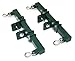Eastern Jungle Gym Heavy-Duty Plastic Horse Glider Swing Seat Set Including Back-to-Back Glider for Two Kids and Brackets