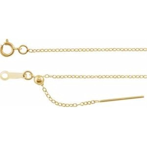 10K Yellow Gold 1.4mm Cable Chain - 22 in