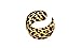 Global Huntress Alluring Natural Leopard Print Acrylic Bangle Cuff Bracelet
