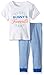 Carter's Boys 2 Piece Pants Set, Bunny's Favorite, White, 18 Months
