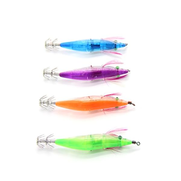 bouti1583-Shrimp-Fishing-Lures-Underwater-LED-Flash-Light-Swimbait-Squid-Jig-4-pcs