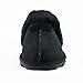 CLPP'LI Womens Slip on Faux Fur Warm Winter Mules Fluffy Suede Comfy Slippers-Black-10