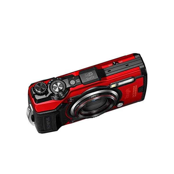 Olympus Tough TG-6 Actionkamera, 12 Megapixel Sensor, digitale Bildstabilisierung, 4x-Weitwinkel-Zoom, 4k-Video, 120fps, Wi-Fi, rot – Bild 4